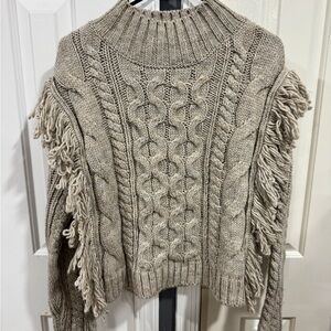Chunky Knit Fringe Sweater